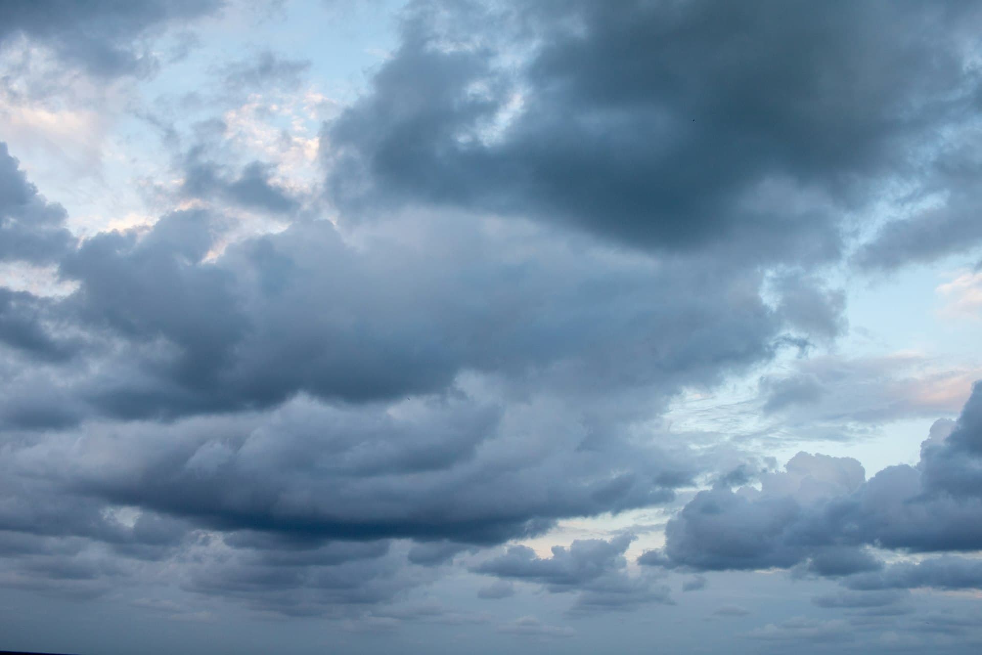 Dramatic storm clouds over South Florida showing hurricane season weather
